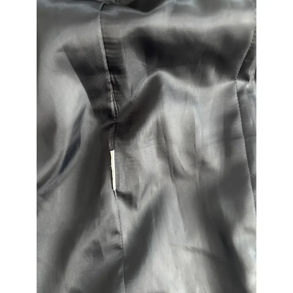 United Colors of Benetton Tailored Blazer Black Minimalist Jacket L